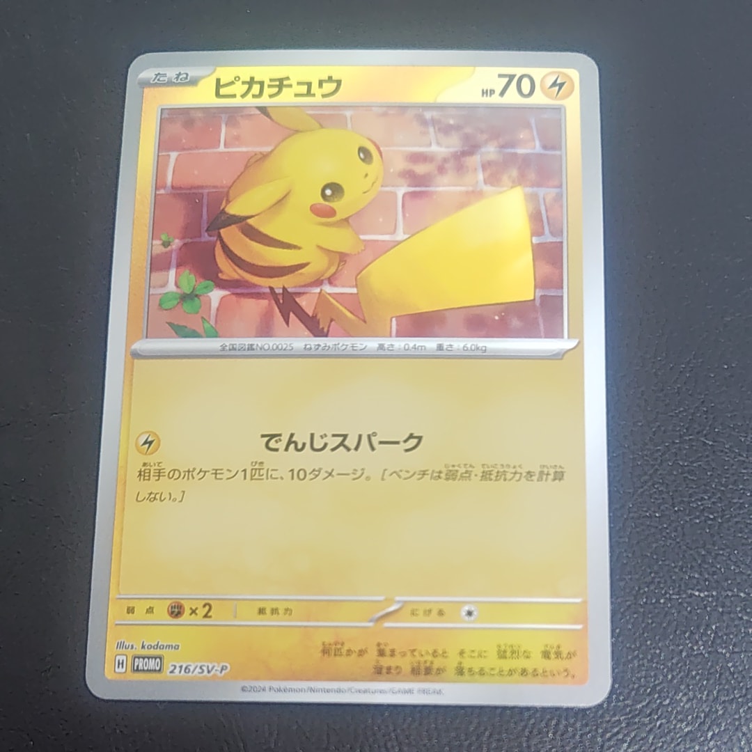 ピカチュウ P [SV-P 216](プロモカードパック「ポケカの夏がキタ!プロモカードGetキャンペーン!」)