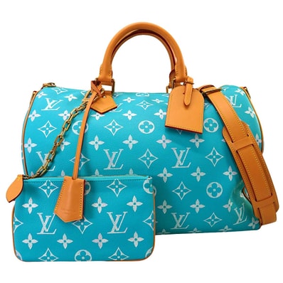 【渋谷並木橋店】2024年春夏 LOUIS VUITTON ルイ・ヴィトン ボストンバッグ スピーディ P9 バンドリエール40 ターコイズ カーフレザー/ラムレザー ゴールド金具 M11564 新品未使用