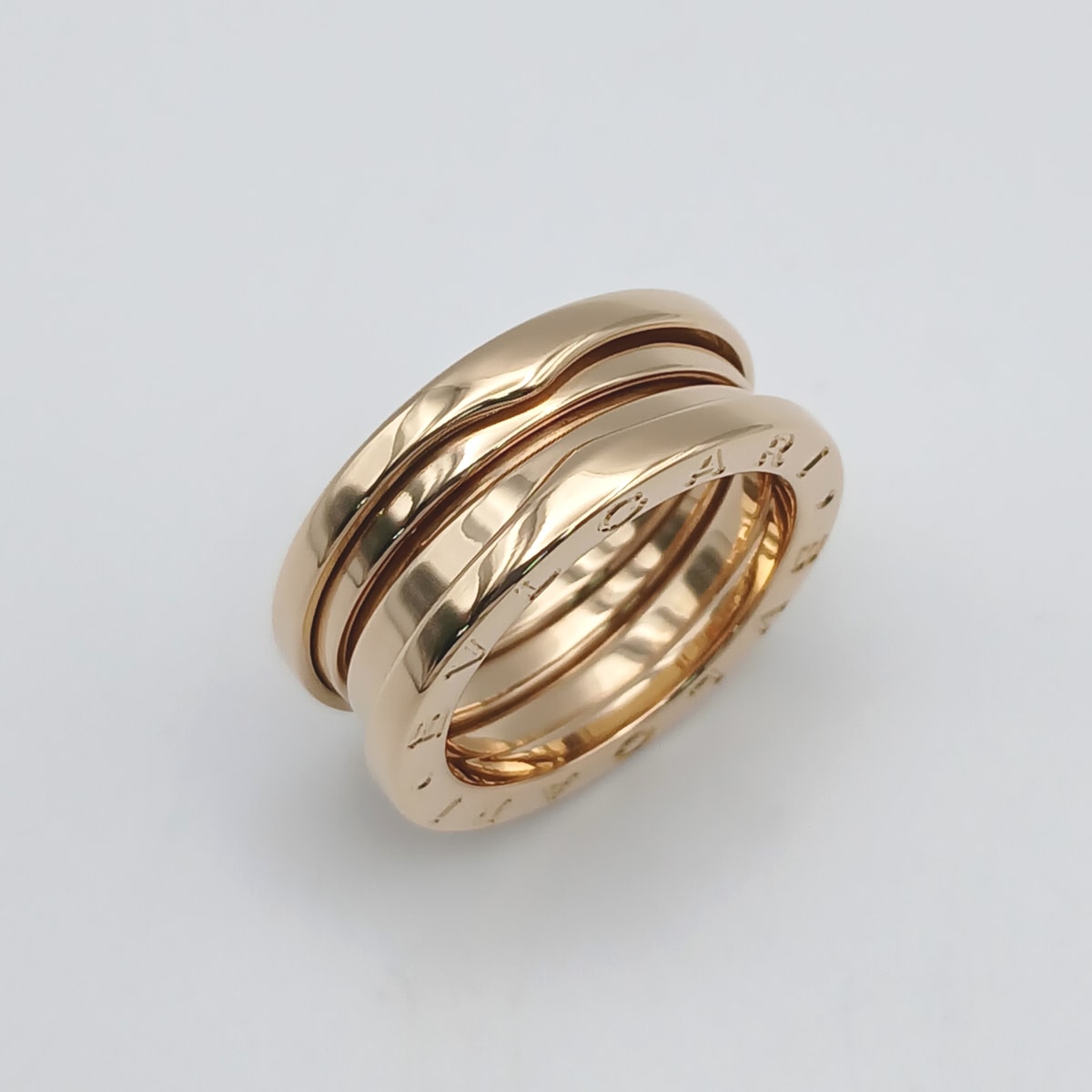 BVLGARI ブルガリ B-ZERO1 750YG 3バンド リング 指輪 AN191023 K18イエローゴールド ゴールド  レディース【中古】
