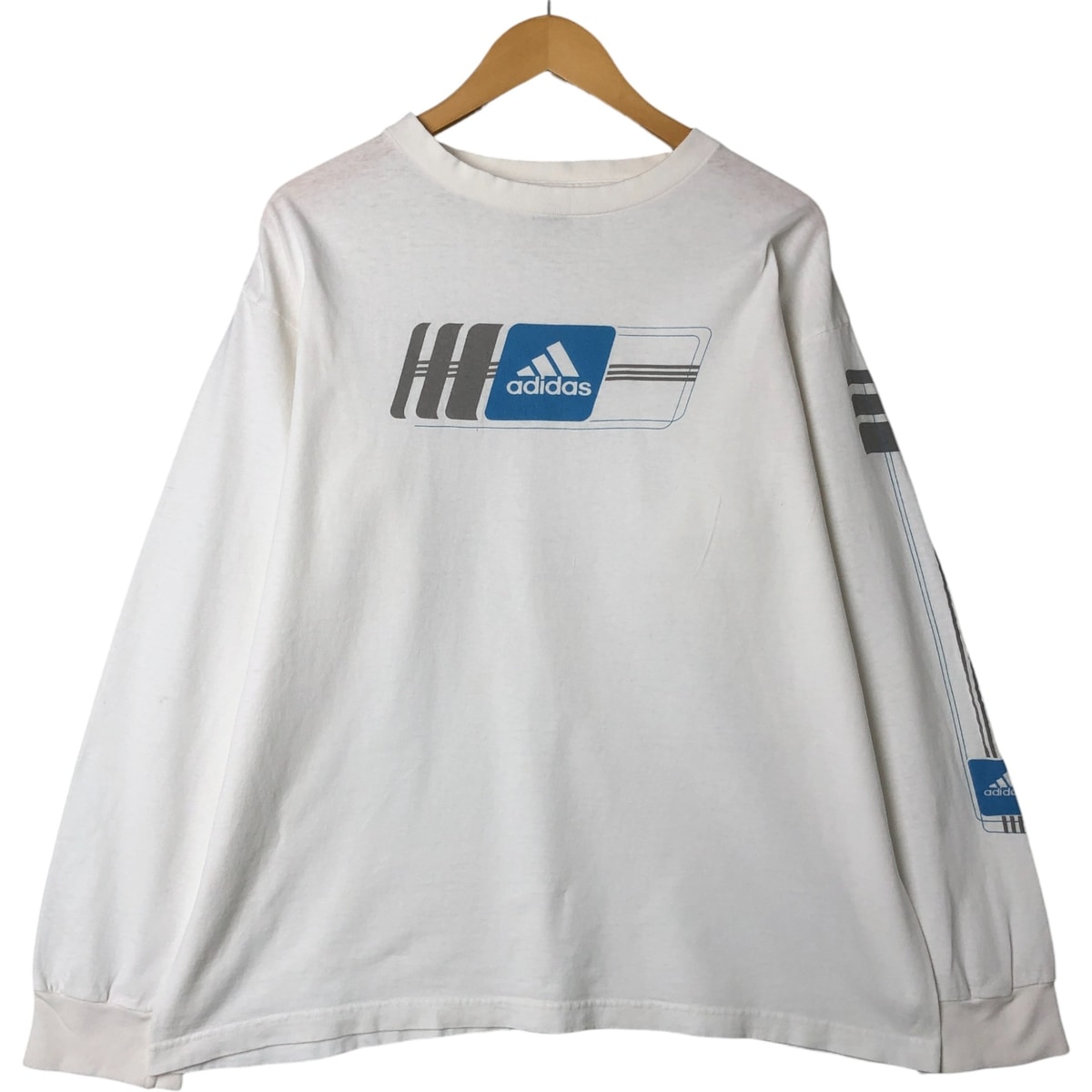 古着 00年代 アディダス adidas ロングTシャツ ロンT メンズL相当 /eaa542167 【中古】 【250503】 【NL2503】/eaa542167