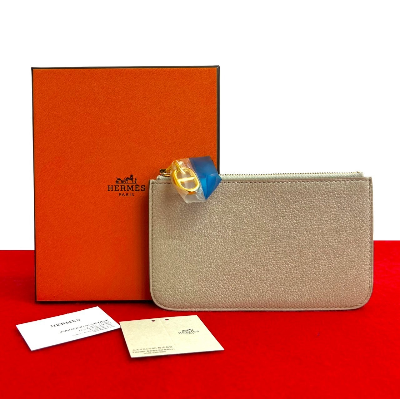 HERMES エルメス ジップアンゴー エバーカラー コインケース ホワイト
 35415