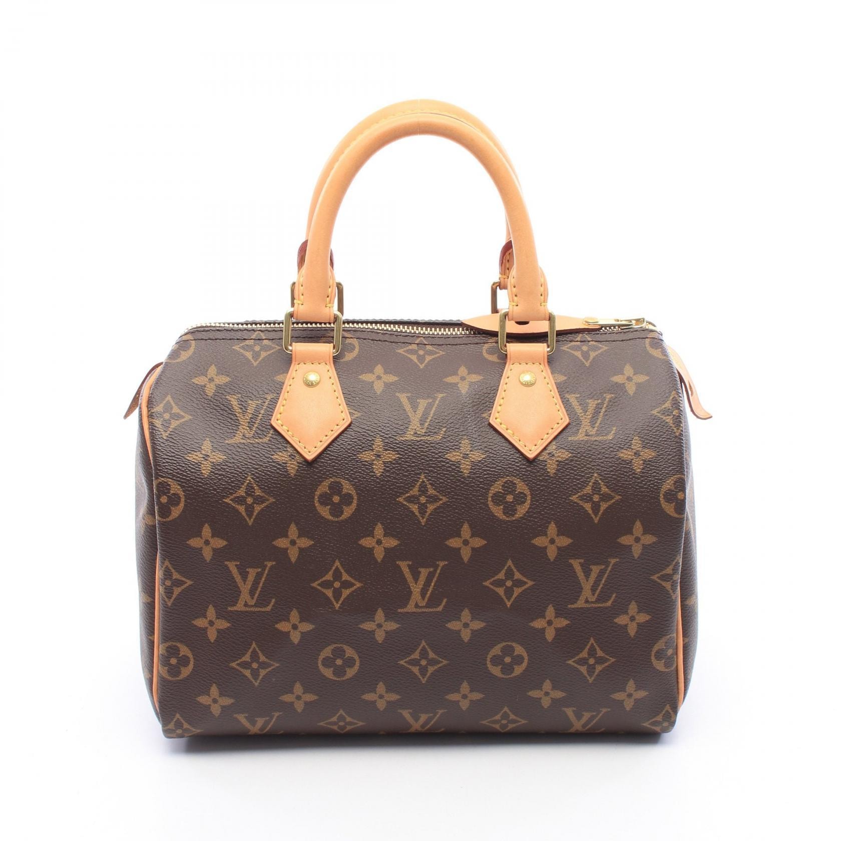 ルイ・ヴィトン LOUIS VUITTON スピーディ25 ハンドバッグ バッグ PVCコーティングキャンバス レザー モノグラム レディース ブラウン系 M41109 【中古】