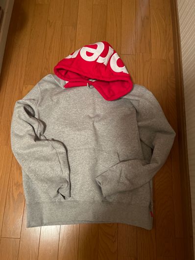 Supreme Contrast Hooded Sweatshirt "Grey"