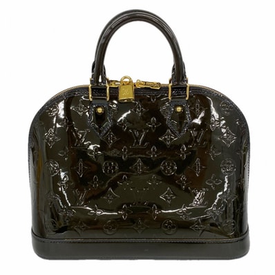 【6dd4950-k】ルイヴィトン ハンドバッグ ヴェルニ アルマPM M91443 ブルーアンフィニ【中古】レディース