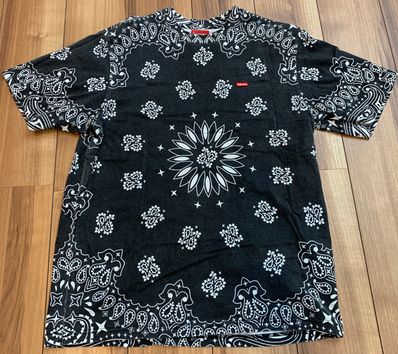 Supreme Small Box Tee "Bandana Black"(21SS)