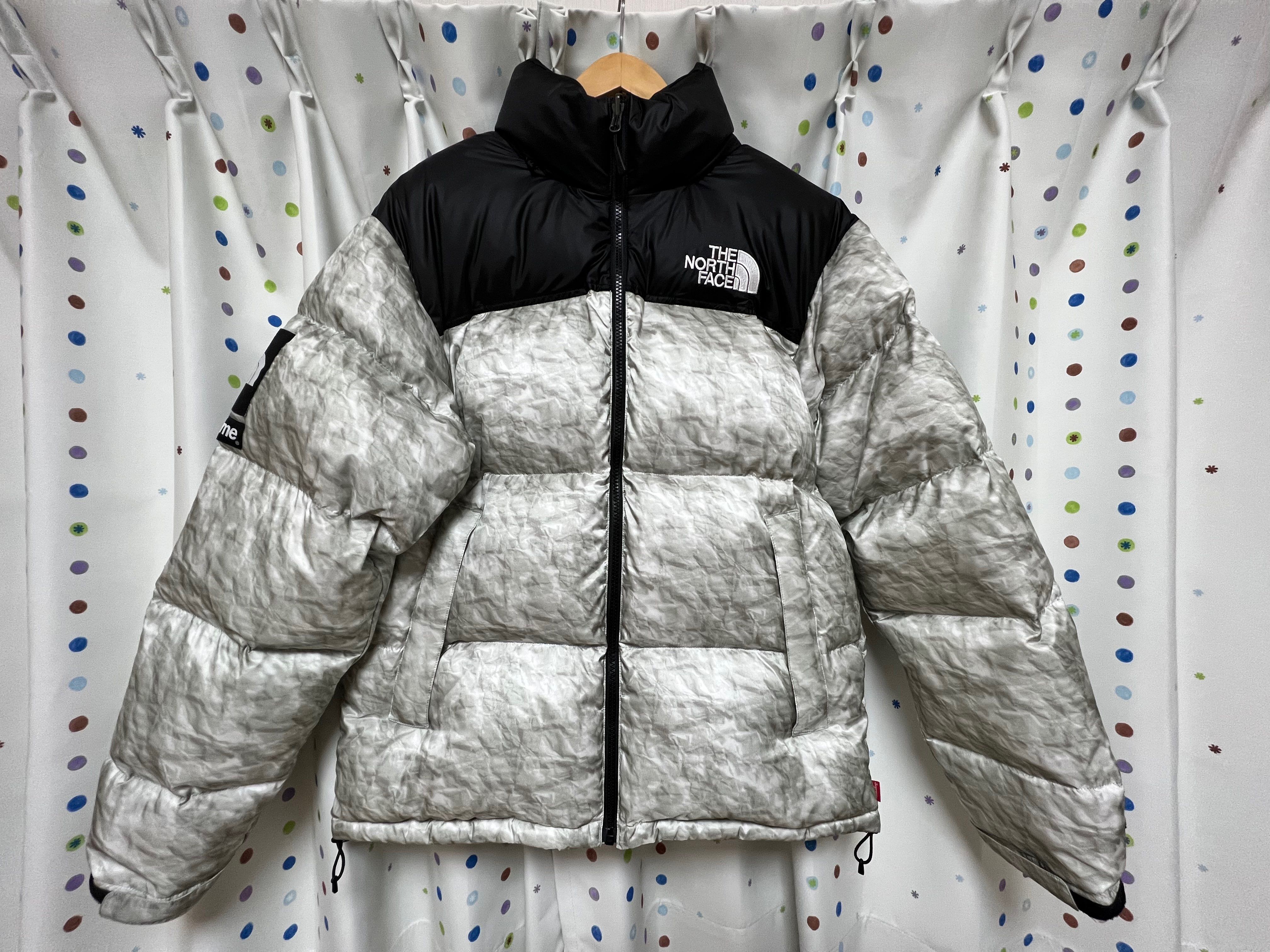 Supreme x The North Face Nuptse Jacket "White Paper Print"