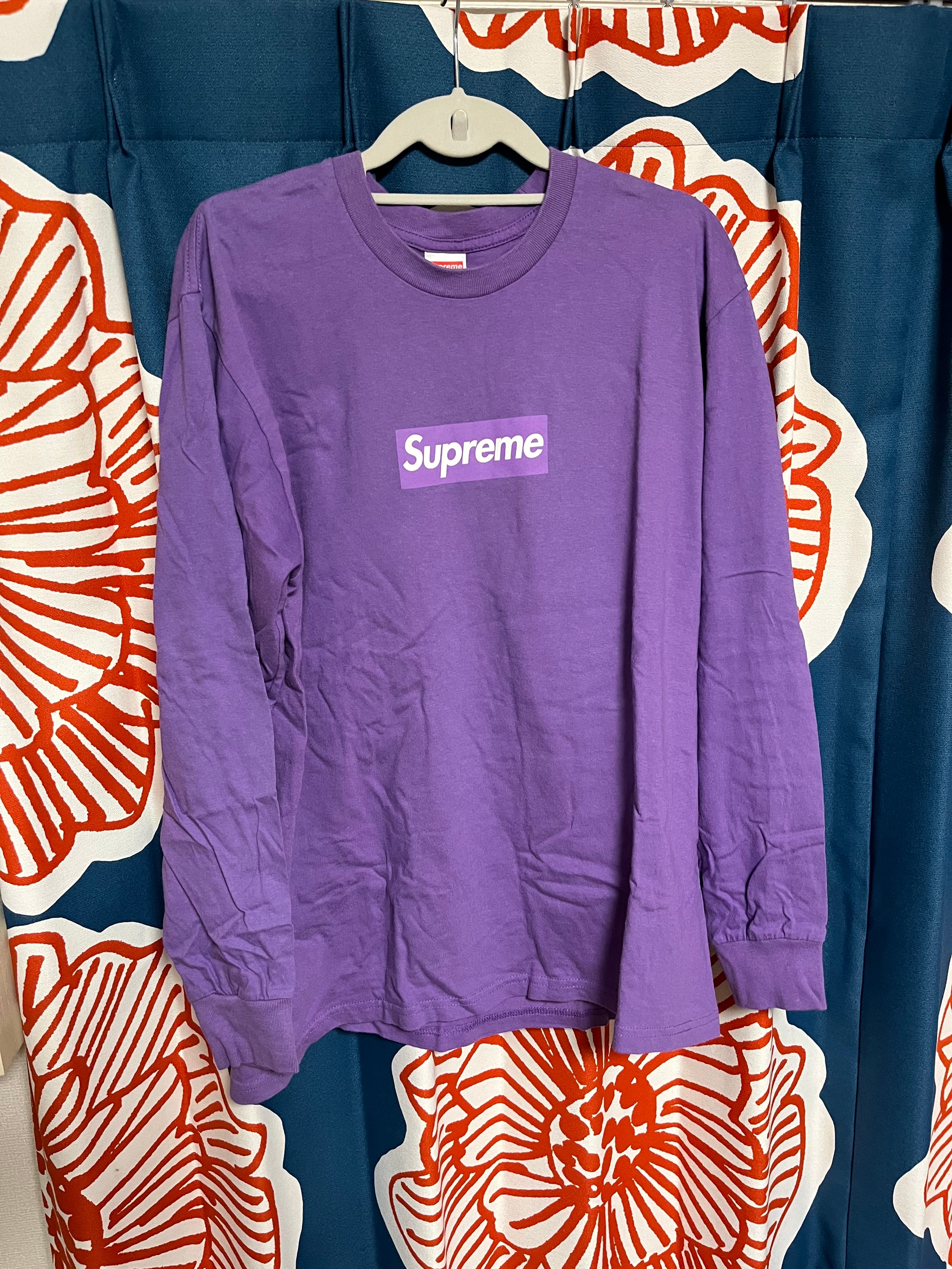 Supreme Box Logo L/S Tee "Purple"