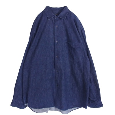 COMOLI コモリ その他トップス 22AW W03-02004 デニム コモリシャツ 長袖 シャツ インディゴブルー系 3【中古】