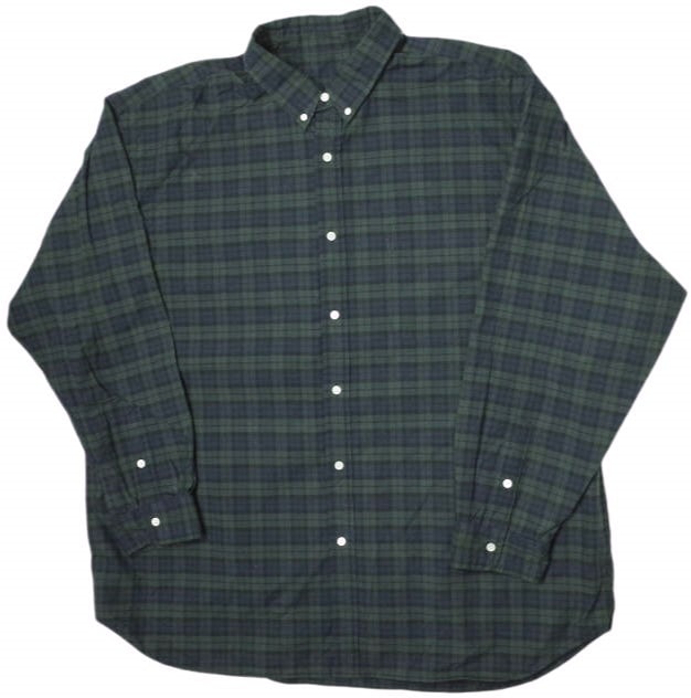 SSZ x MIN-NANO エスエスズィー ミンナノ 23AW 別注 BLACKWATCH SHIRT ブラックウォッチ オーバーサイズBDシャツ 11-11-0635-139 L NAVY/GREEN BEAMS チェック ボタンダウン mc68614