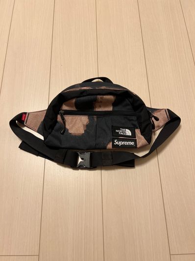 Supreme x The North Face Bleached Denim Print Roo II "Black"