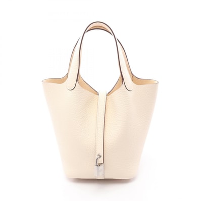 エルメス HERMES ピコタンロックPM ナタ ハンドバッグ バッグ トリヨンクレマンス トリヨンクレマンス K刻印(2025年製造) レディース アイボリー系 【中古】