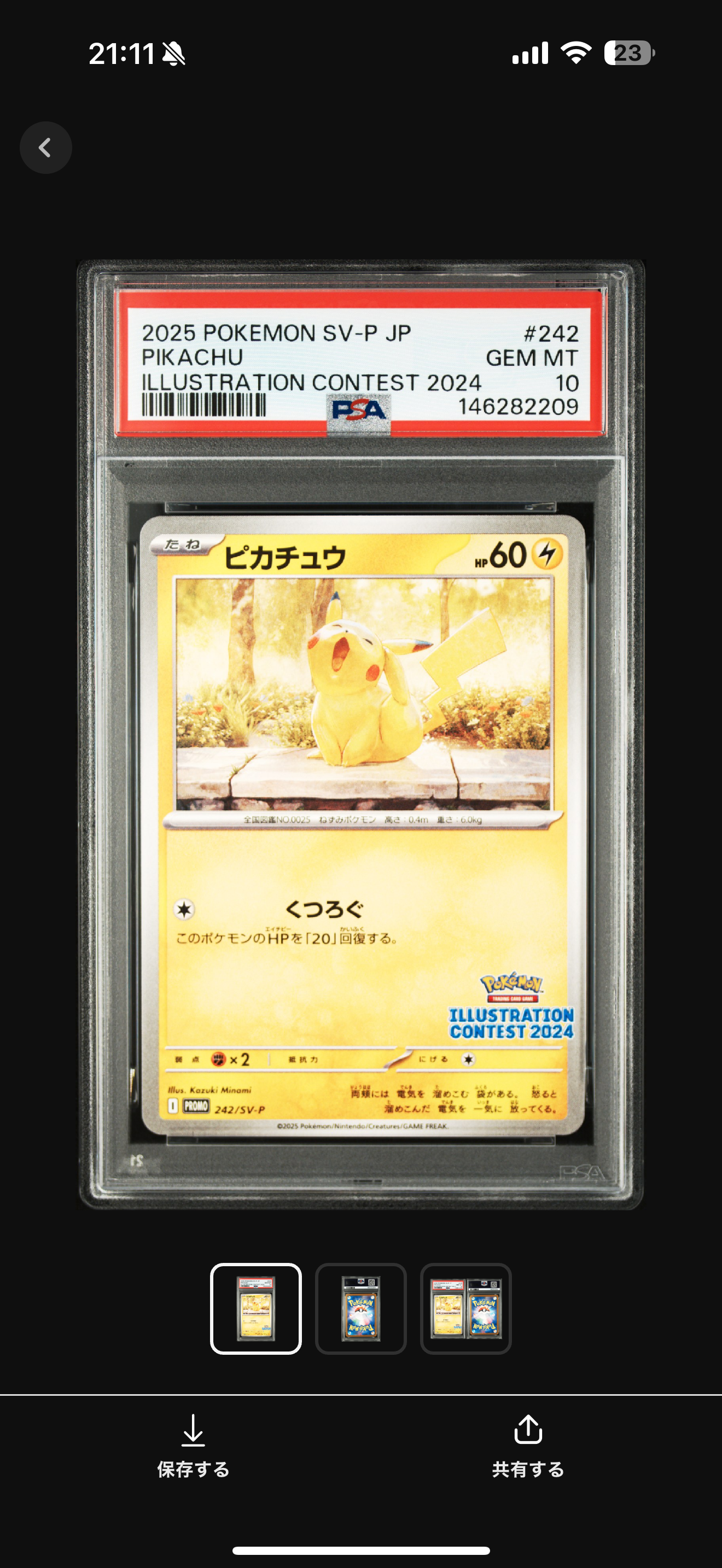 ピカチュウ [SV-P 242](プロモカードパック「イラストレーション
