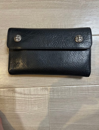 クロムハーツ ウェーブウォレット WAVE ブラック Chrome Hearts