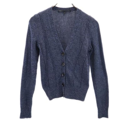 MARC BY MARC JACOBS マークバイマークジェイコブス ウールブレンド 長袖 ニット カーディガン S ブルー系