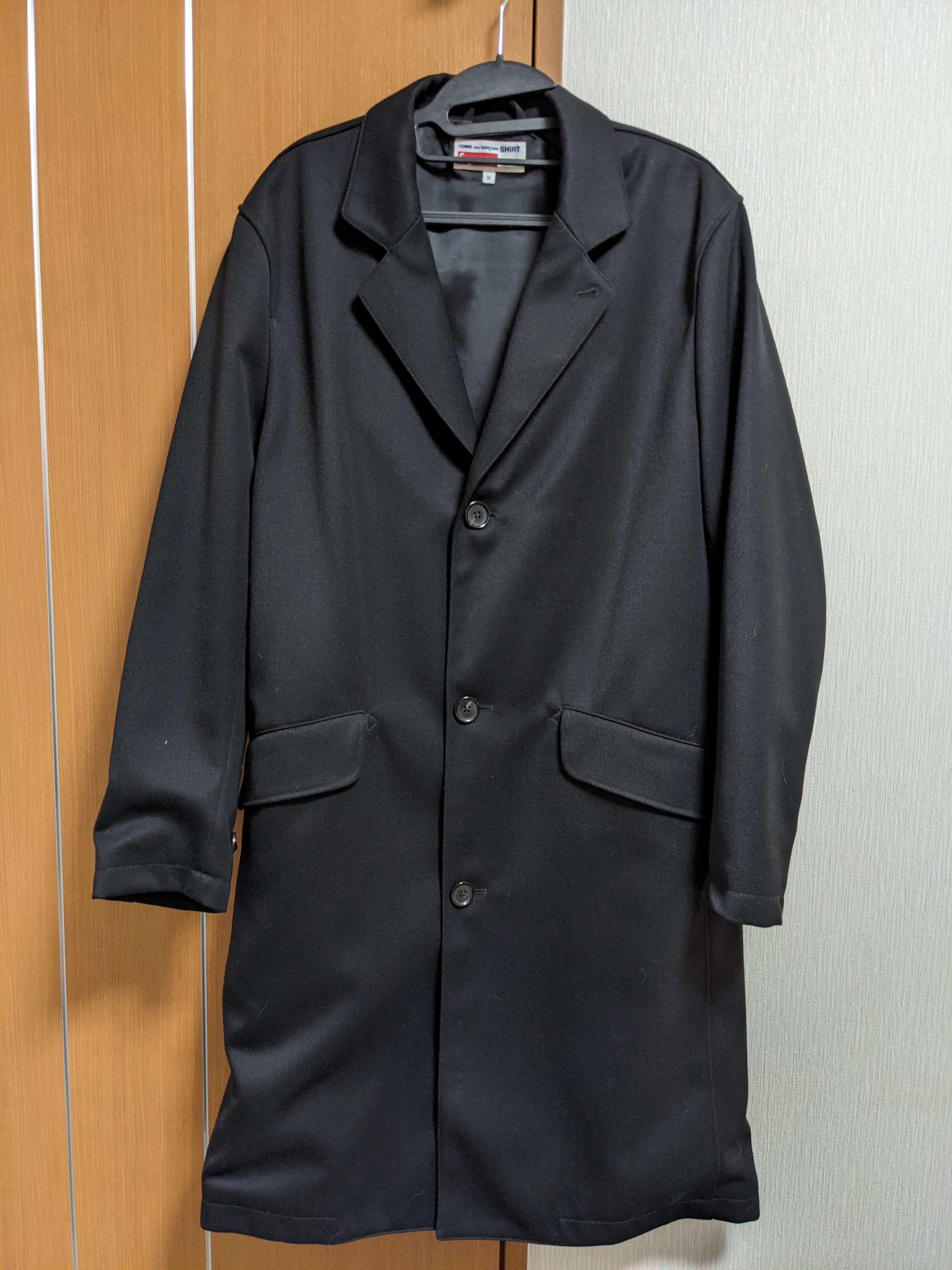 Supreme / Comme des Garçons SHIRT® Wool blend Overcoat "Black"
