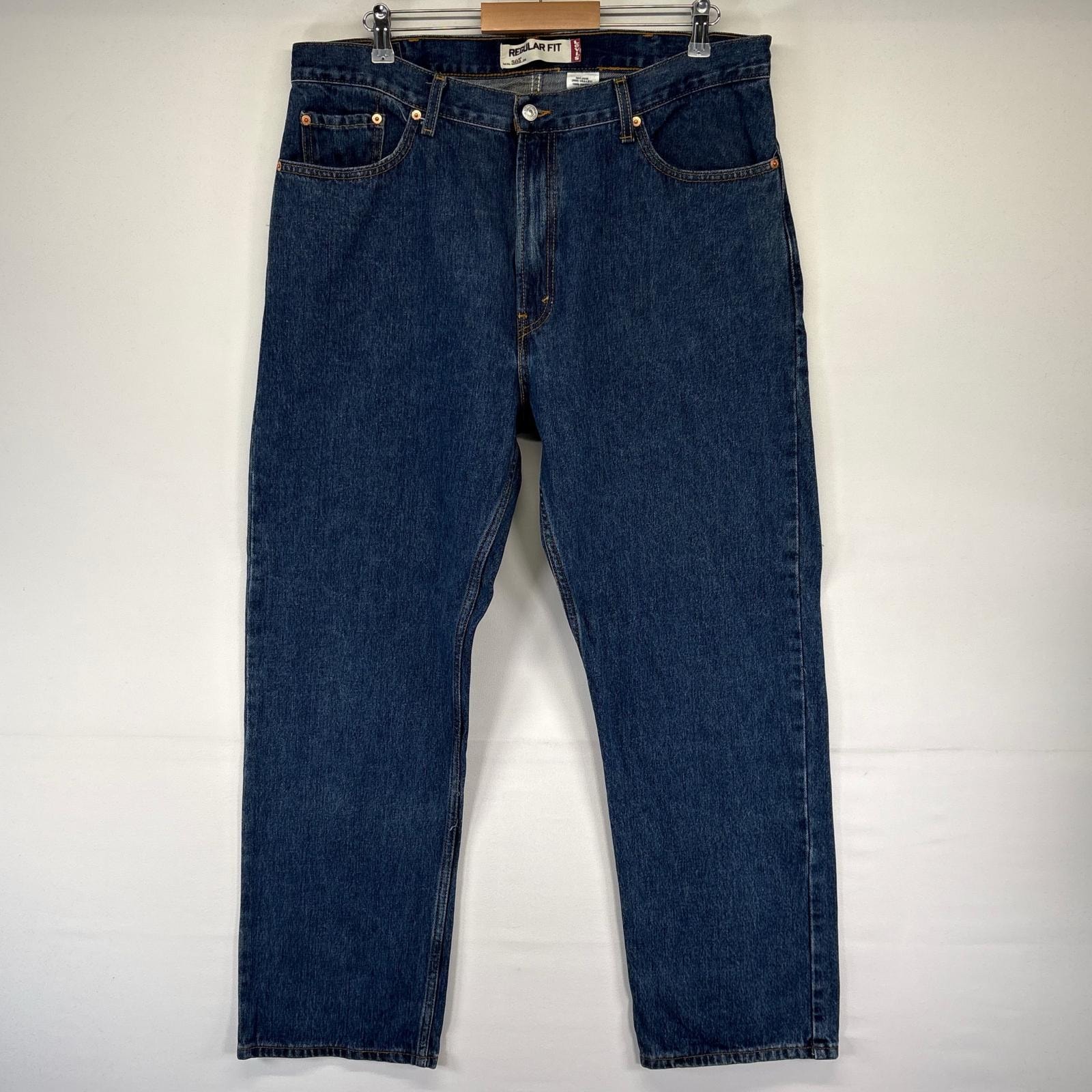 古着 リーバイス Levi's デニム パンツ 505 ジーパン 大きいサイズ ストレート 5ポケット W40L30  ブルー系 メンズ