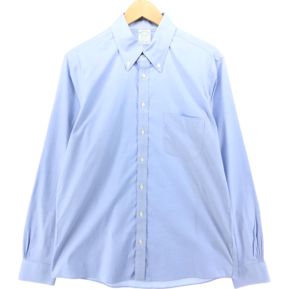 古着 ブルックスブラザーズ Brooks Brothers Est.1818 MILANO FIT 長袖 ボタンダウンシャツ メンズL相当/eaa538700