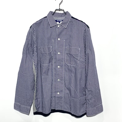 JUNYA WATANABE MAN L Pocket Check Shirt "Blue"