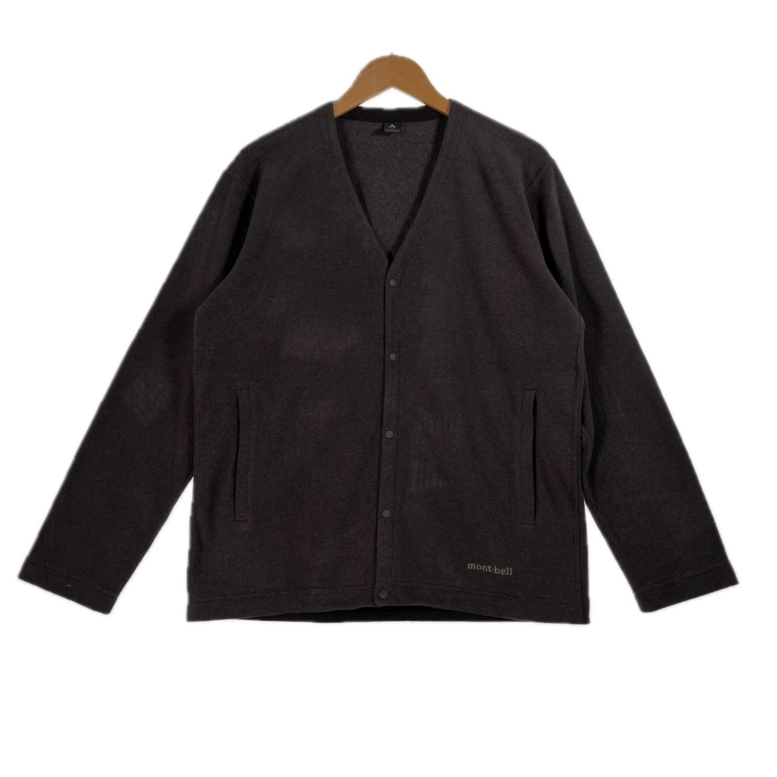 mont-bell モンベル ブランドロゴ 秋冬 AW カーディガン ポリエステル チャコール レディース M【古着】【中古】