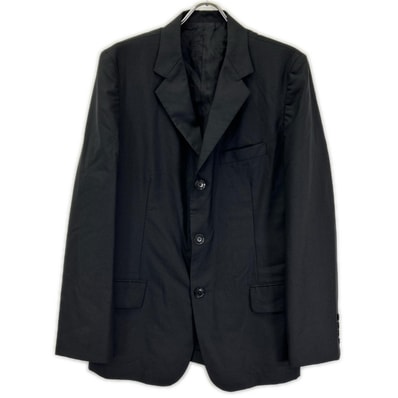 ワイズバングオン YA-J72-158 ブラック ウール No.72Backzipper-Jacket/No.72 バックファスナージャケット 3