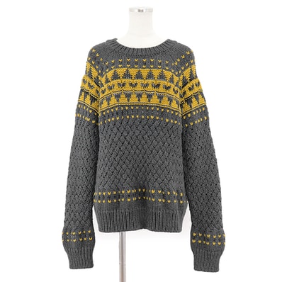 【新品同様】 シャネル ニット レディース チャコールグレー 42 CHANEL