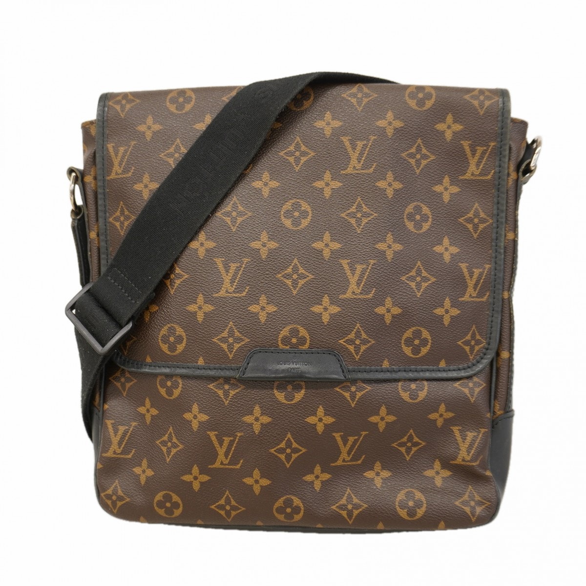 【6de5616】ルイヴィトン ショルダーバッグ モノグラム・マカサー バスMM M56715 ブラウン【中古】メンズ