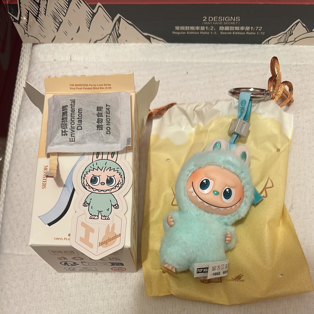 POP MART THE MONSTERS (LABUBU) Pin for Love Series-Vinyl Plush Pendant (A-M) I