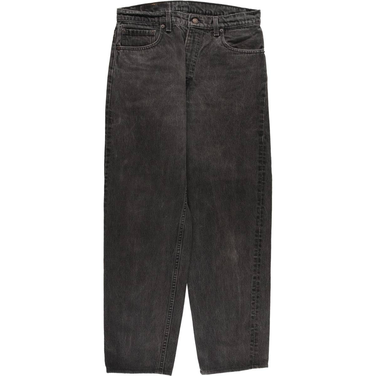 古着 90年代 リーバイス Levi's 550 RELAXED FIT TAPERED LEG ブラックデニム テーパードデニムパンツ USA製 メンズw33相当 ヴィンテージ/evb032330