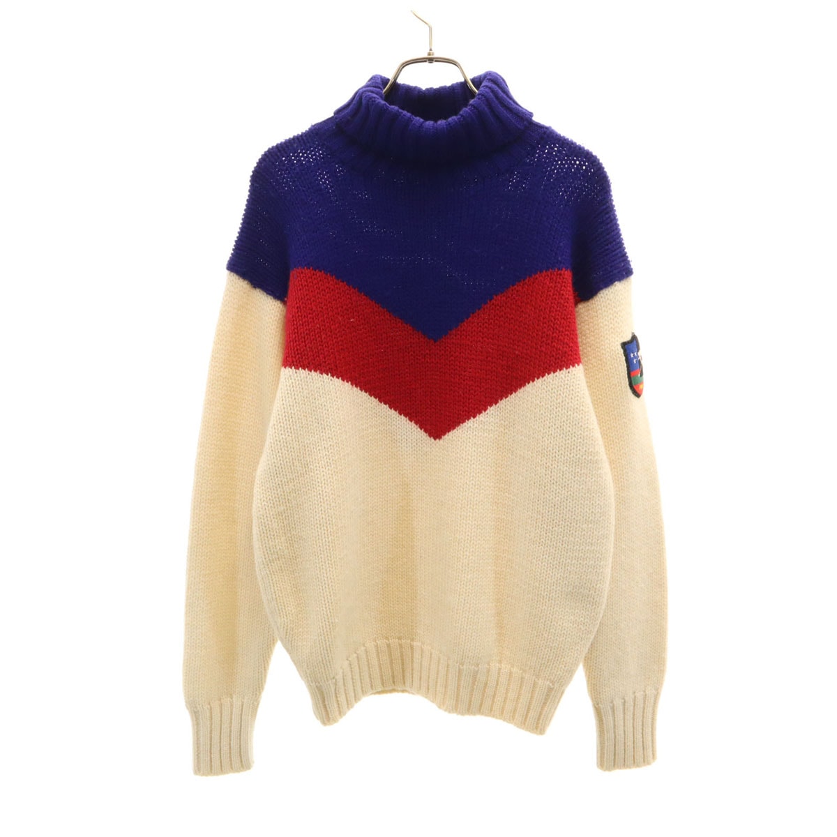 RALPH LAUREN ラルフローレン 長袖 タートルネック セーター M アイボリー ニット