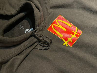 Travis Scott Cactus Jack x McDonald's Cactus Pack Sticker Hoodie "Brown"
