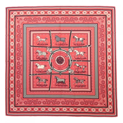 エルメス HERMES COUVERTURES ET TENUES DE JOUR BANDANA H243507S カレジェアン140 ショール