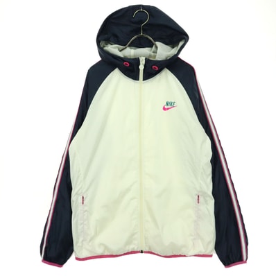 NIKE ナイキ スウッシュ 長袖 ウインドブレーカー L ホワイト