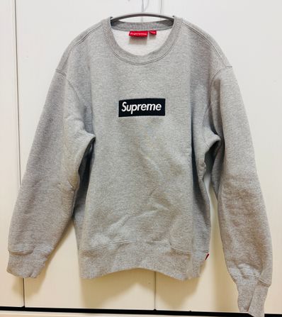 Supreme Box Logo Crewneck "Heather Grey" (22FW)