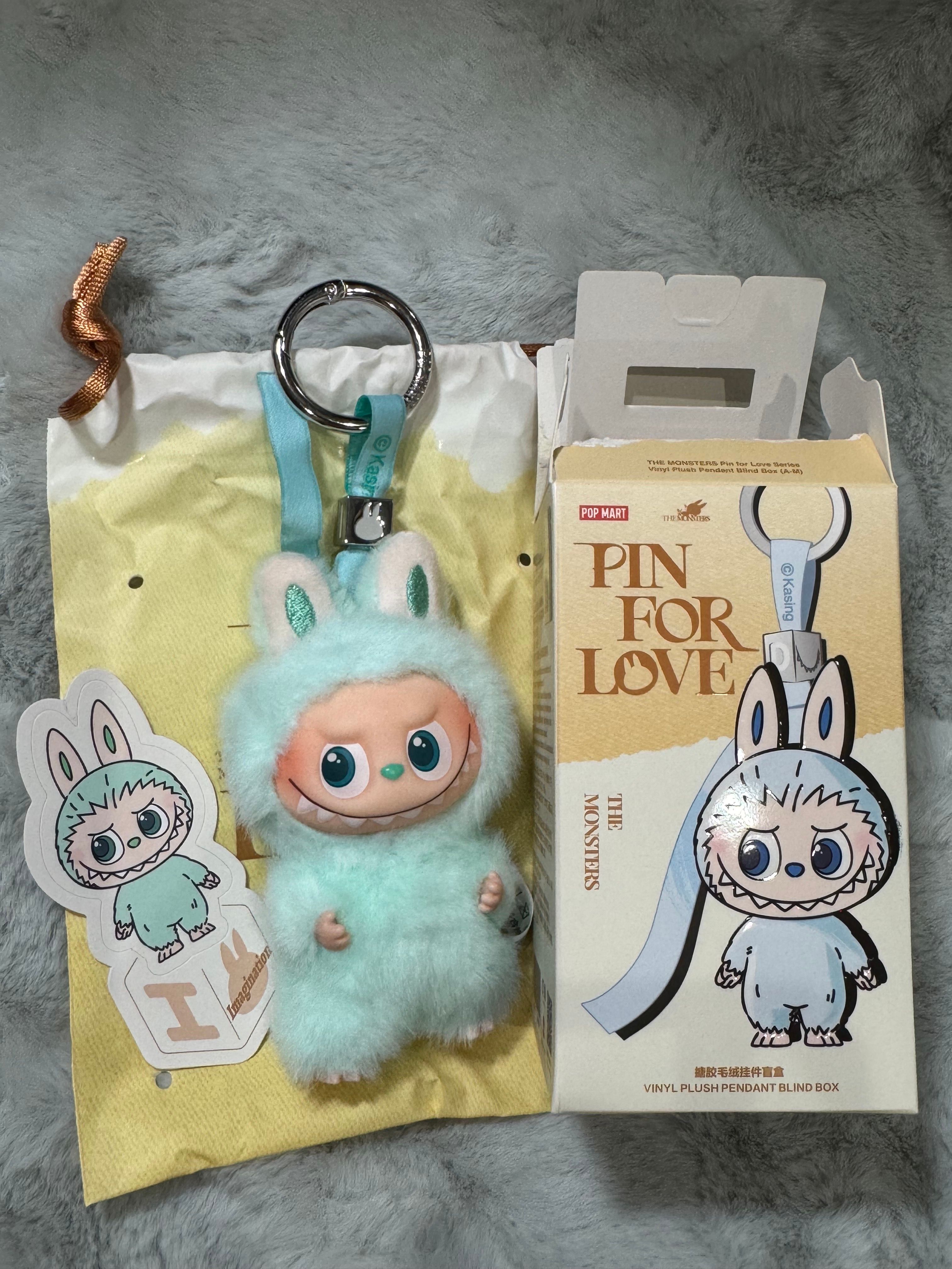 POP MART THE MONSTERS (LABUBU) Pin for Love Series-Vinyl Plush Pendant (A-M) I