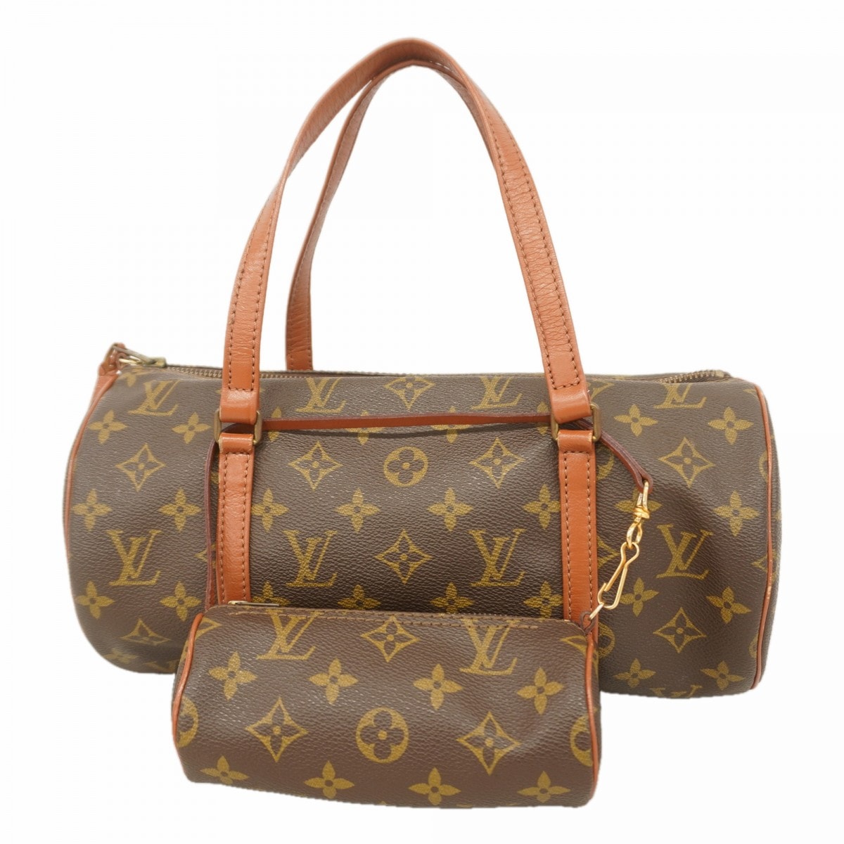 【6dc3564】ルイヴィトン ハンドバッグ モノグラム パピヨン30 M51385 ブラウン【中古】レディース