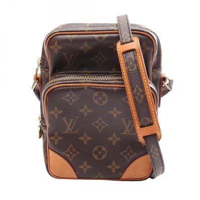 ルイ・ヴィトン LOUIS VUITTON アマゾン ショルダーバッグ バッグ PVCコーティングキャンバス レザー モノグラム レディース ブラウン系 M45236 【中古】
