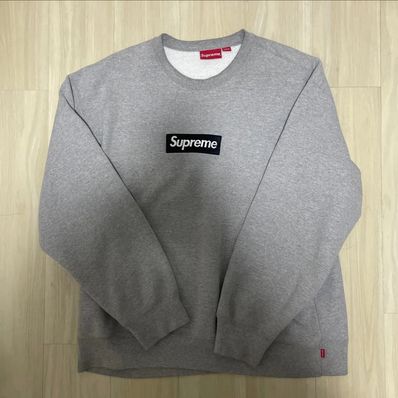 Supreme Box Logo Crewneck "Heather Grey" (22FW)
