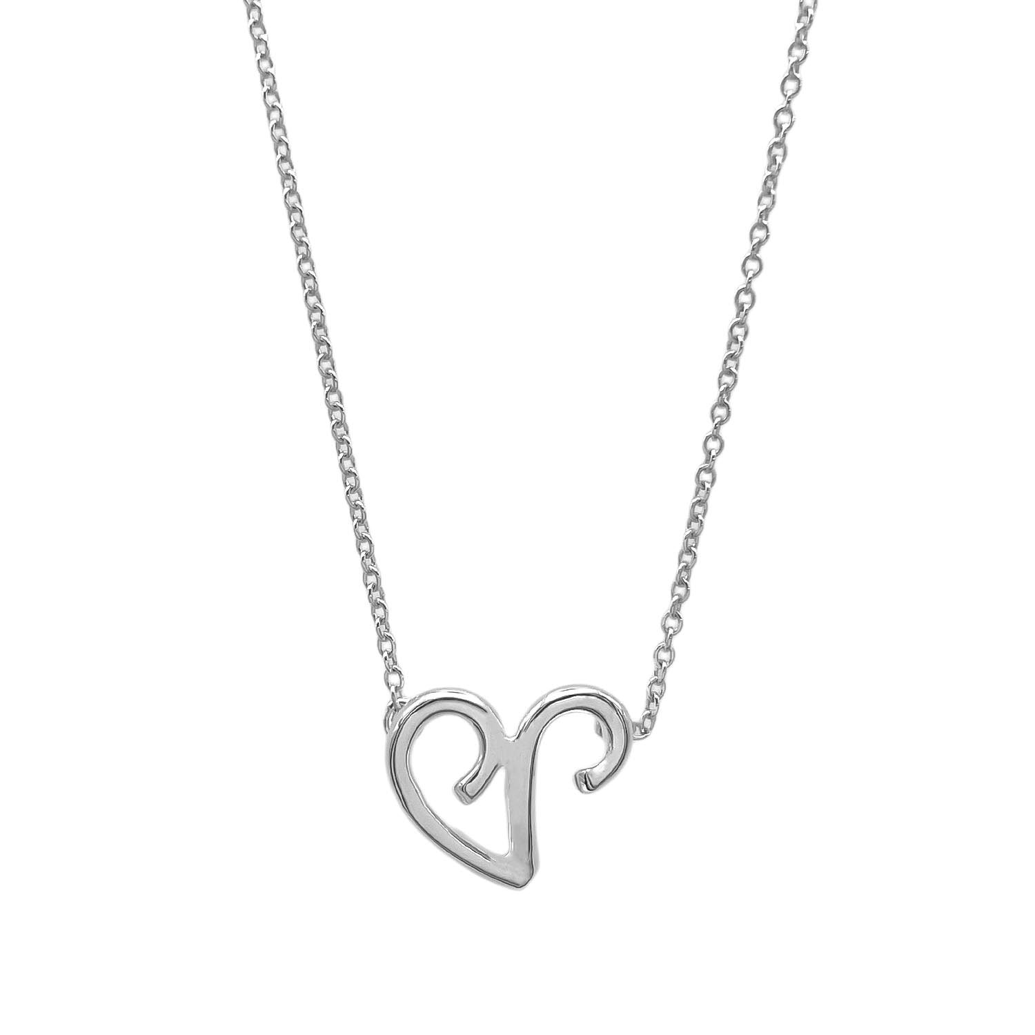 TIFFANY&Co. ティファニー 星座 ゾディアック 牡羊座 ネックレス
 ペンダント くるくる パロマピカソ SV925 シルバー 新品仕上済 ユニセックス
 【中古】