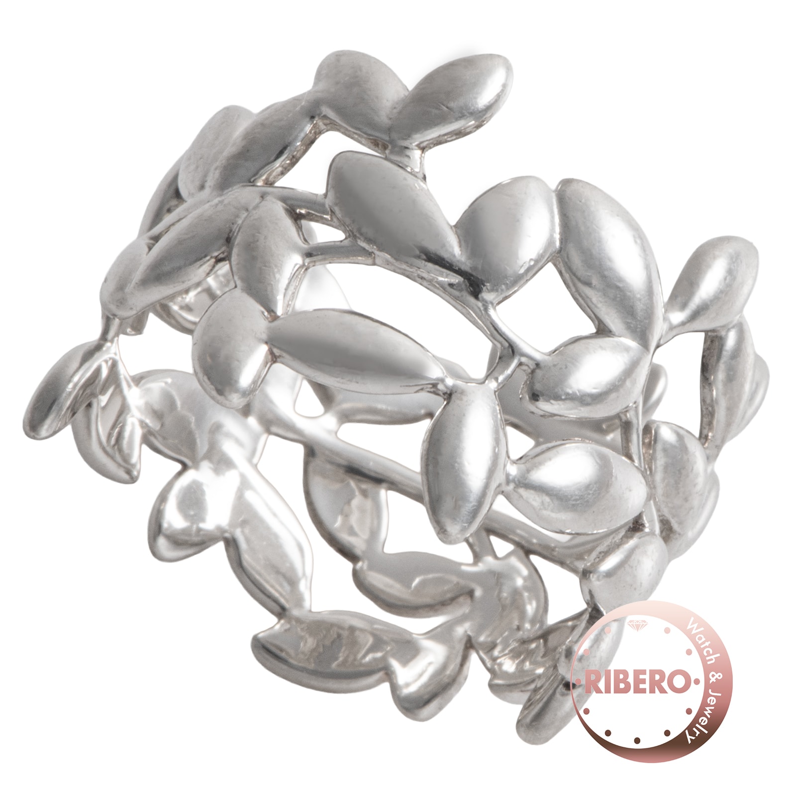 TIFFANY&Co. ティファニー オリーブリーフ バンド リング 指輪 パロマ・ピカソ 15号 スターリングシルバー シルバー【中古】