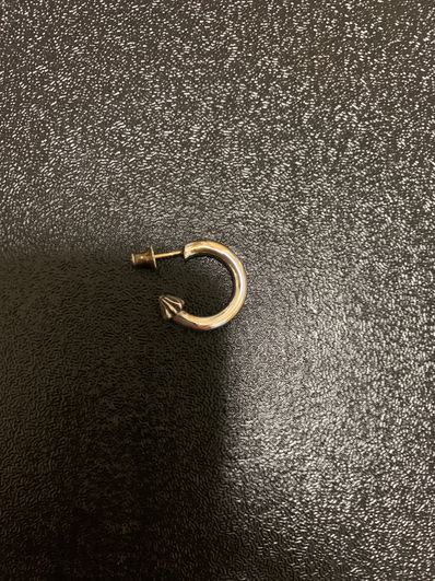 Chrome Hearts Hoop Plain Earrings "Silver"