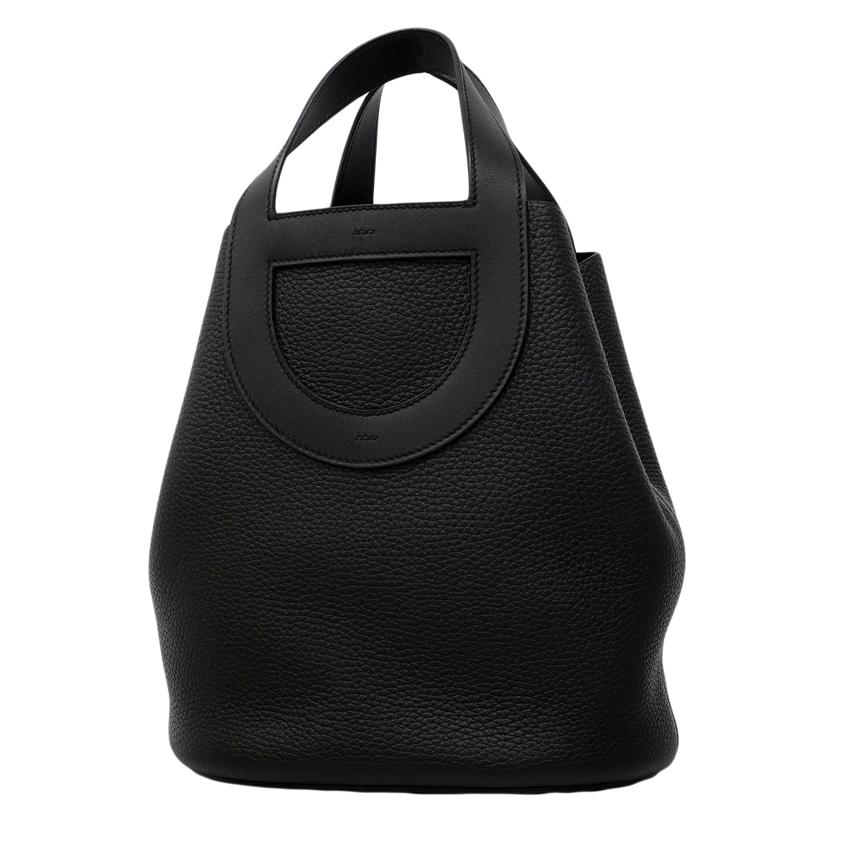 ★SALE【6fb2958】エルメス ハンドバッグ インザループ23 トリヨンクレマンス スイフト ブラック ゴールド金具 B刻印【中古】レディース
