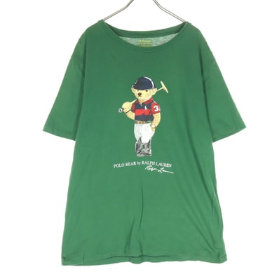 RALPH LAUREN ラルフローレン ポロベア 半袖 クルーネック Tシャツ XL グリーン