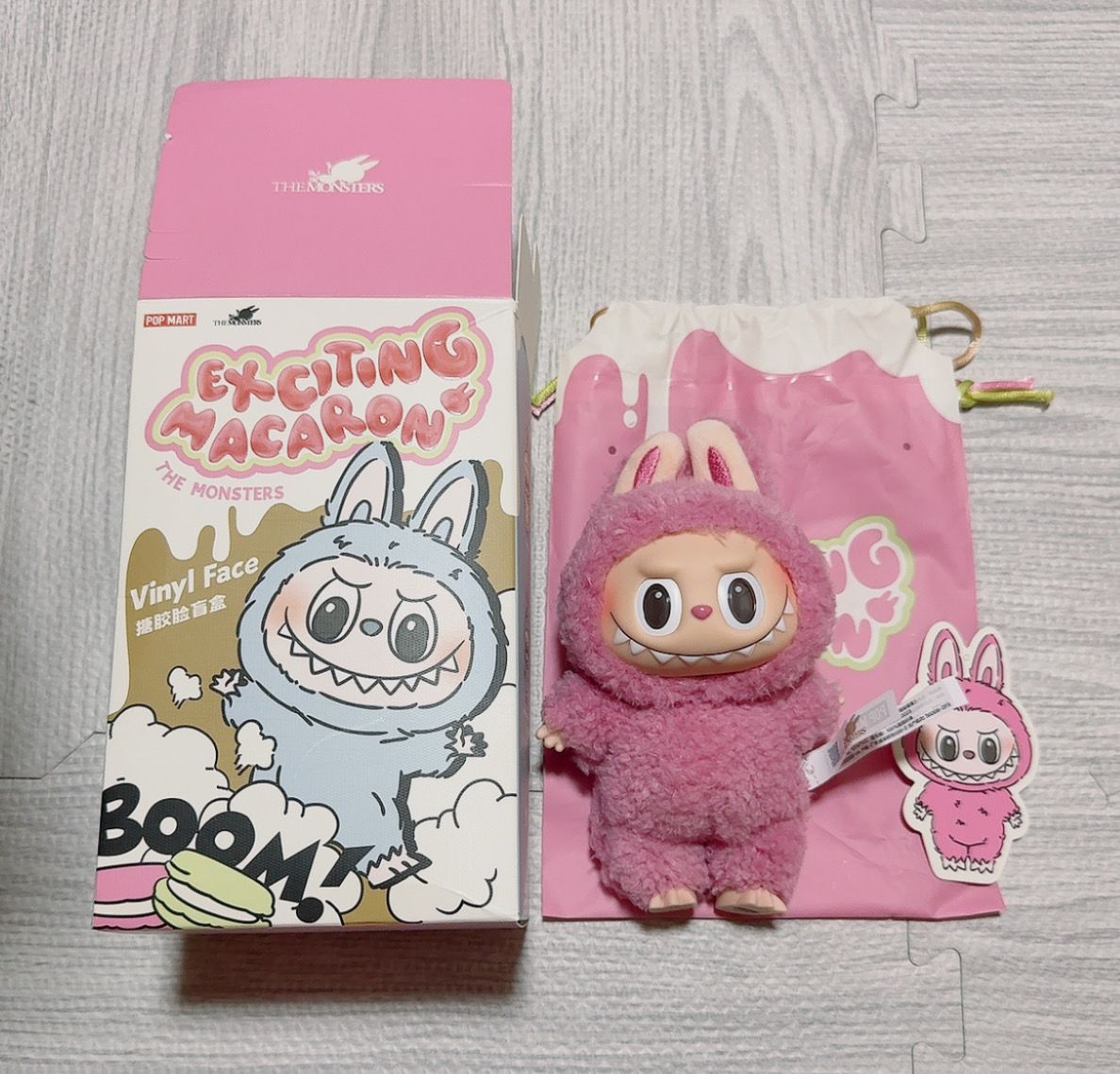 POP MART THE MONSTERS (LABUBU) Exciting Macaron Plush Series LYCHEE BERRY