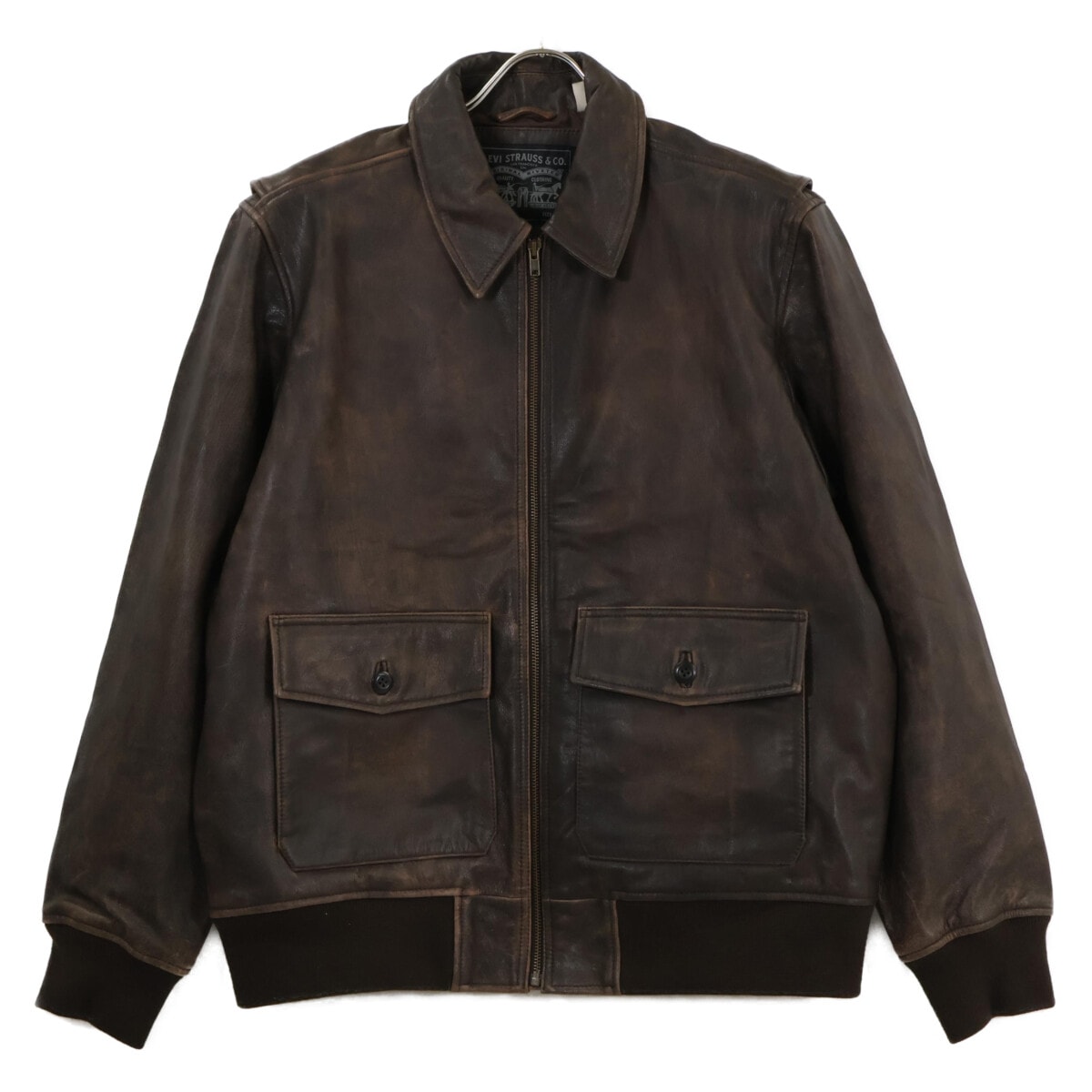 リーバイス 【美品】PC9-003AU-0000 VINTAGE CLOTHING CLAYTON ゴートレザー アビエータージャケット M