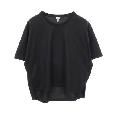 ロエベ LOEWE アナグラム オーバーサイズ カットソー 衣料品 トップス コットン レディース ブラック系 S359341XA4 【中古】