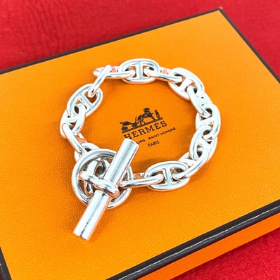 HERMES エルメス シェーヌダンクル MM 15コマ ブレスレット マルジェラ期 シルバー925 ブレスレット シルバー
28291