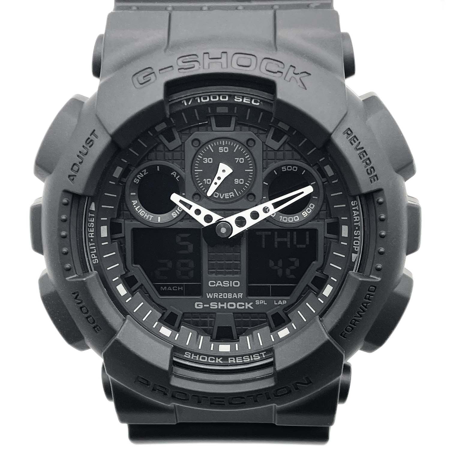 CASIO カシオ G-SHOCK 腕時計
 GA100-1A1 メンズ
 【中古】
