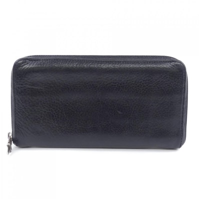 Chrome Hearts REC F ZIP2 Plain Wallet "Black"