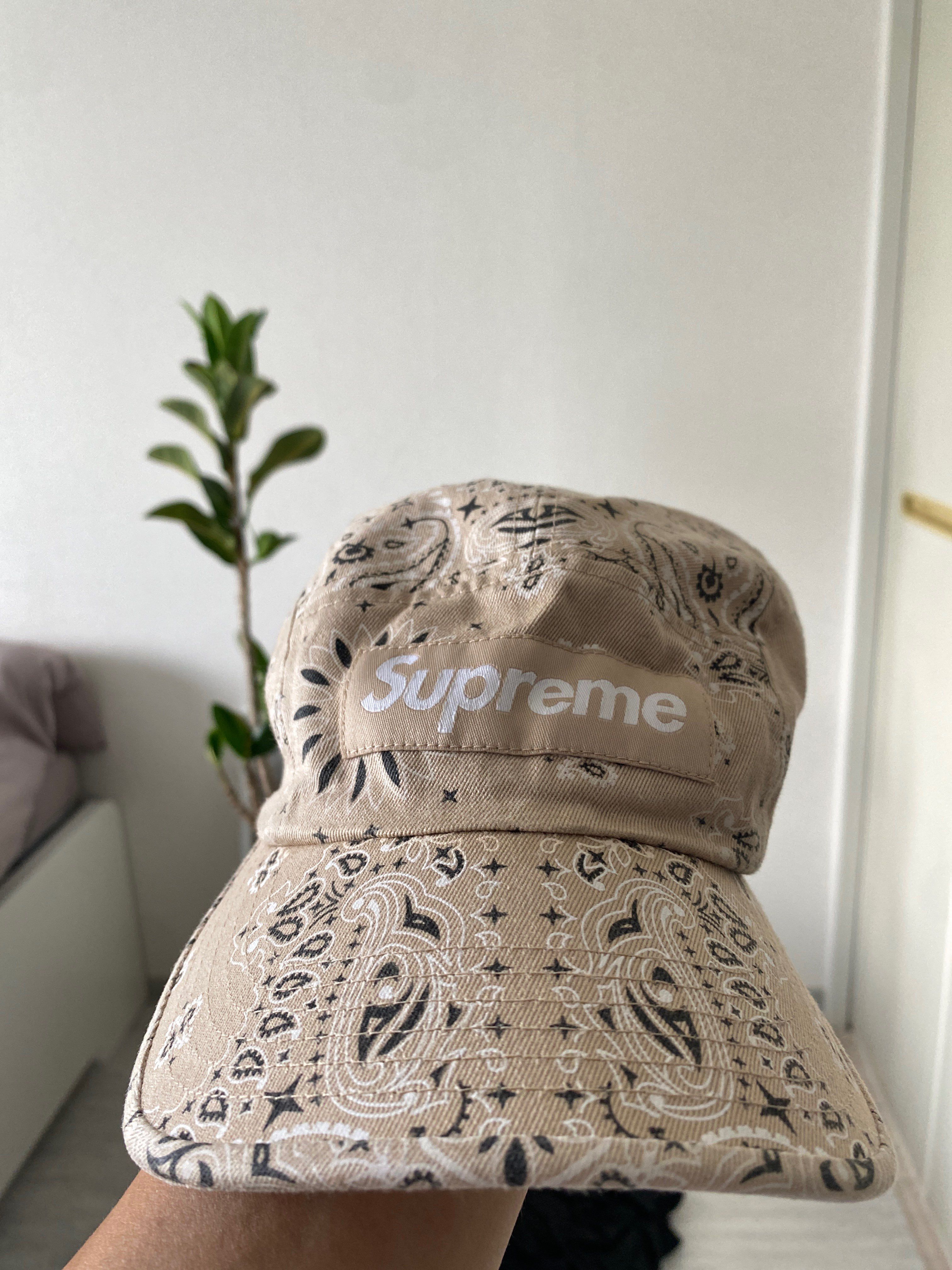 Supreme Bandana Camp Cap "Tan"