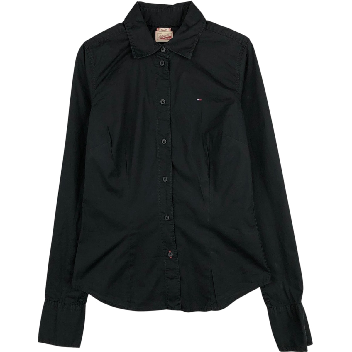 古着 トミーヒルフィガー TOMMY HILFIGER DENIM 長袖 コットンシャツ レディースS相当/eaa631841
